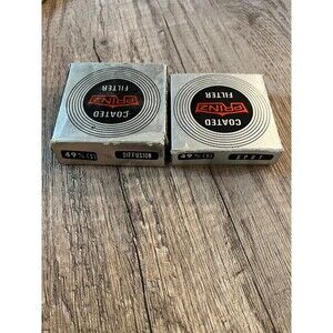 Vintage Prinz 49mm Glass Spot and Diffusion Filters Made in Japan